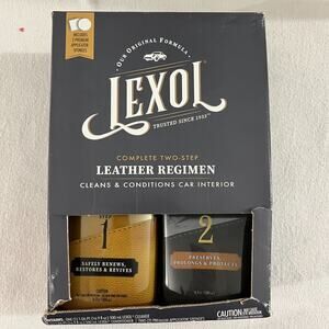 Lexol Leather Regimen Care Kit Conditioner & Cleaner Car Interior, Furniture ...
